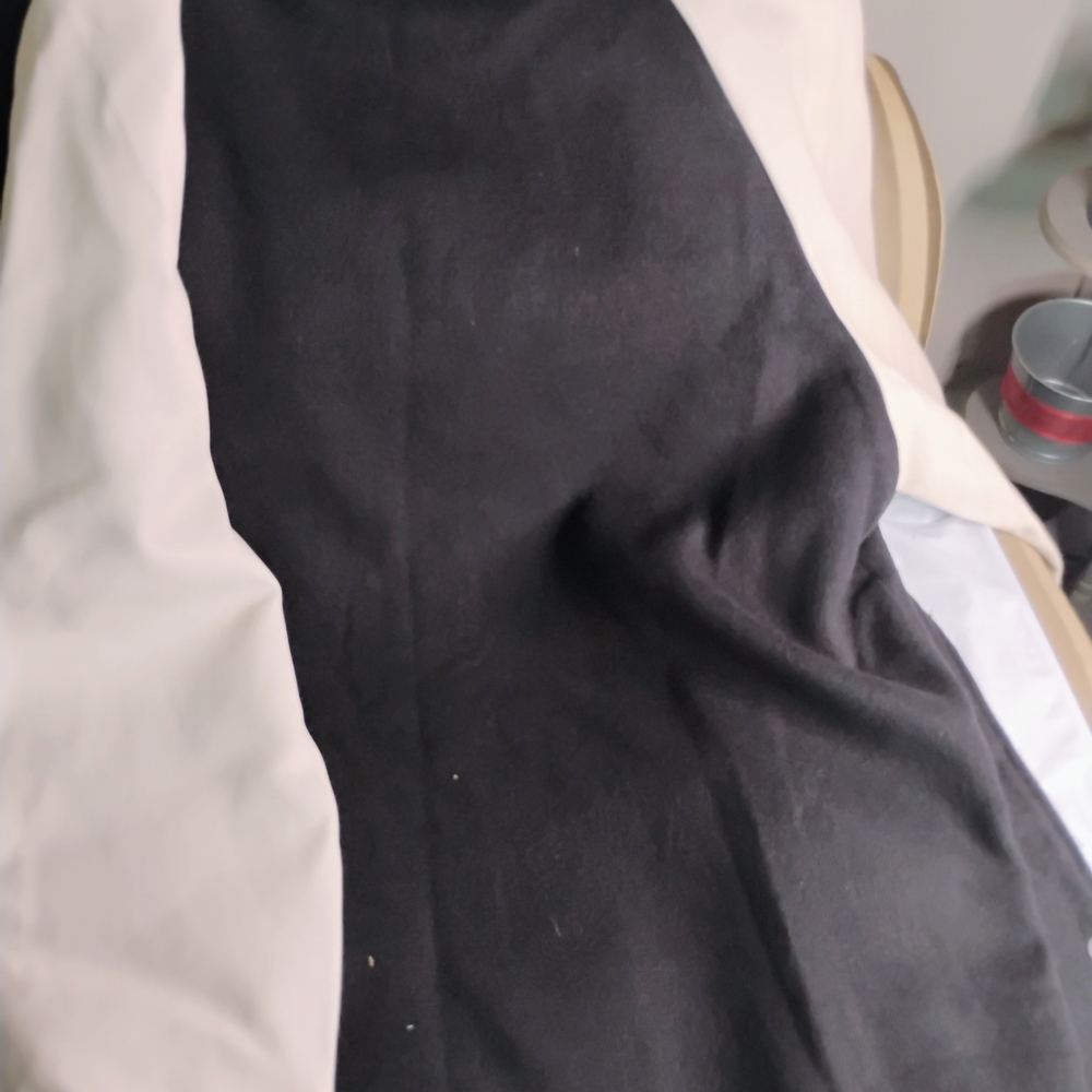 Steve Madden Black and White Varsity Jacket